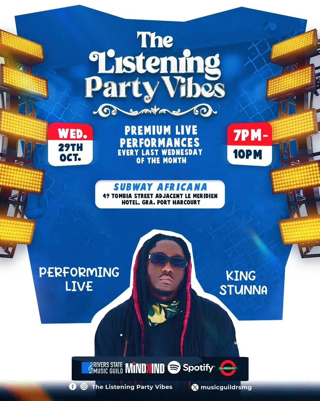KING STUNNA at a listening party